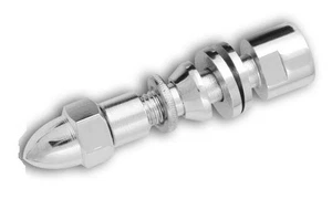 Adaptador/adaptador de espejo cromado de 10 mm ajuste a orificios de espejo Harley-Davidson de 5/16 - Imagen 1 de 3