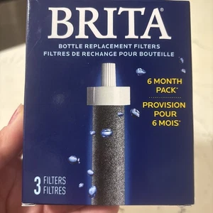 Brita Premium Water Bottle Replacement Filters, BPA Free, 3 Count 6 Month Pack - Picture 1 of 2