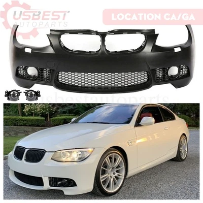 Front Bumper Kit  W/O PDC For BMW E92/E93 3-Series 2010-2013 Fit M3 Style Foto 1 de 4