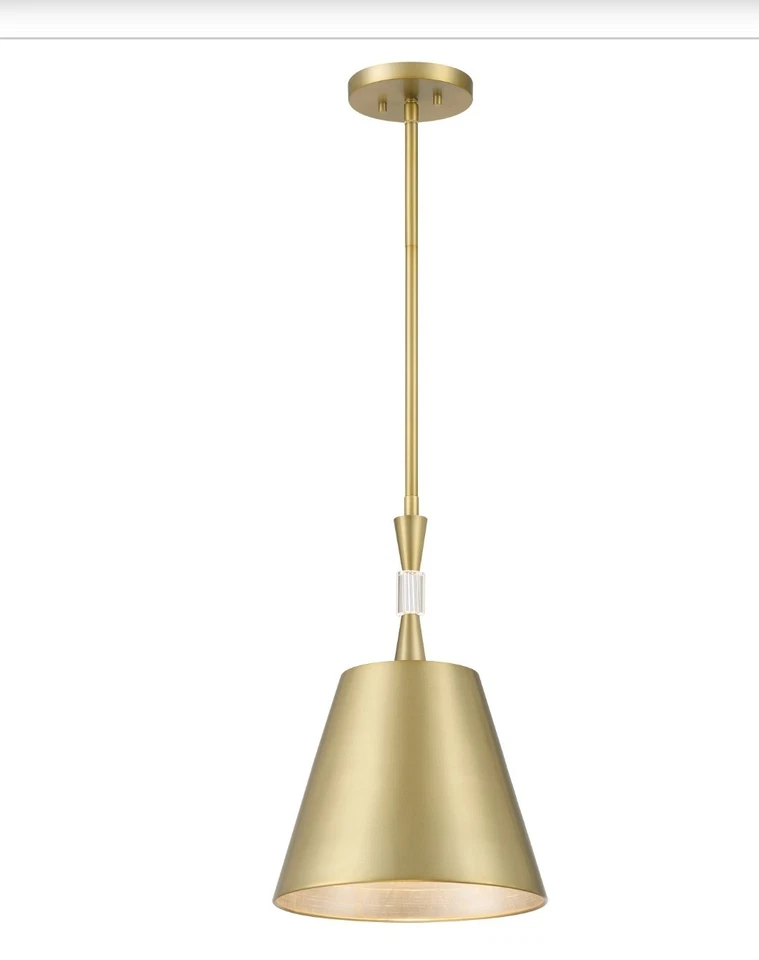 Metropolitan N7551-695 Baratti 1 Light 12 inch Soft Brass Pendant Ceiling Light - Image 1 of 1