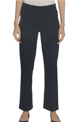 Nuevo DKNY JEANS Mujer’s Vestido Pierna Recta Ponte Pantalón Mediano M Negro Rayas Foto 1 de 3