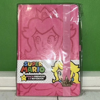 Super Mario Peach Premium A5 Notebook Journal in Nintendo Video Game Cartridge - Image 1 of 2