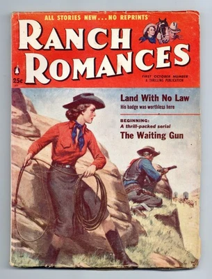 Ranch Romances Pulp Oct 1957 Vol. 207 #2 VG Foto 1 de 3