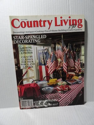 COUNTRY  LIVING  MAGAZINE - STAR SPANGLED DECORATING -  JULY 1996 - Image 1 of 2