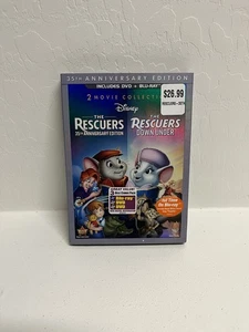 The Rescuers: 35th Anniversary Edition Down Under Blu-ray DVD 3 Discs Slipcover - Picture 1 of 8