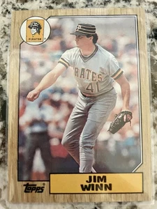 1987 Topps Tiffany GLOSSY #262 Jim Winn Pittsburgh Pirates - Bild 1 von 2
