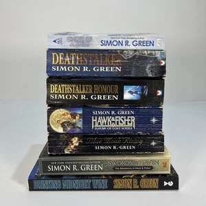 Simon R Green Paperback Bundle x7 Deathstalker Blue Moon Rising Used - Picture 1 of 14