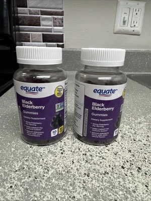 Gomitas vegetarianas Equate no transgénicas, saúco negro, 50 mg, 60 unidades Foto 1 de 3