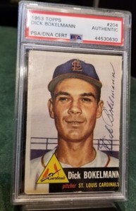 Dick Bokelmann 1953 Topps Signed PSA DNA Autograph Auto Baseball Card