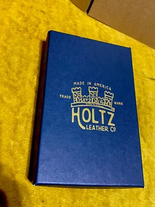 NEW Brown Holtz Leather Co. credit card/money holder NWT top Quality Leather JJB - Picture 1 of 7
