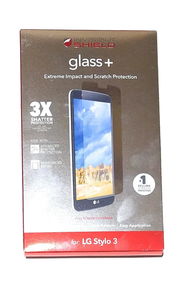 ZAGG Invisible Shield GLASS+ Impact Screen Protector for LG Stylo 3 - Clear - Image 1 of 1