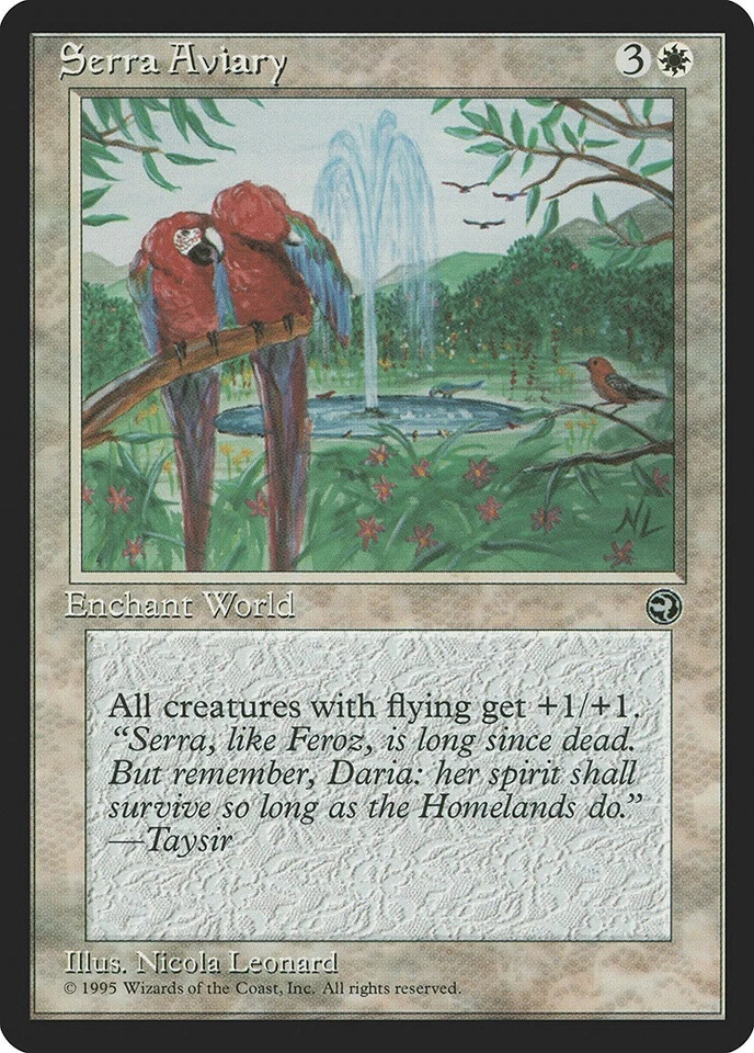 1 x Serra Aviary - Homelands - MP - MTG - EOF - Image 1 of 1