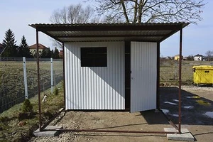 2x5 Garage Hobbyraum Gartenbox CONTAINER Lagerbox Blechgarage Gartenhaus Laube - Bild 1 von 3