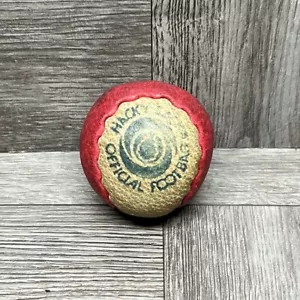 Bolso Oficial Hacky Sack Vintage Hecho a Mano 2 Paneles Patente 4151994 Rojo Blanco - Imagen 1 de 16