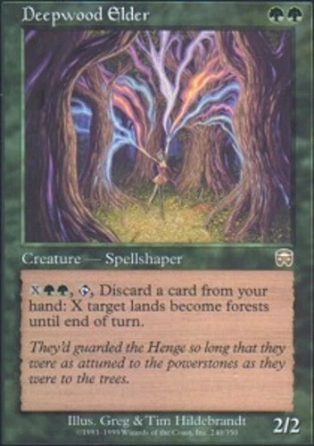 Deepwood Elder ~ Near Mint Mercadian Masques MTG Magic UltimateMTG Green Card - Image 1 of 1