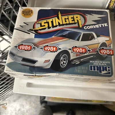 MPC 1981 Corvette The Stinger"  Factory Sealed  1:20  Rare 1-3750 Golden Wheels - Image 1 of 4