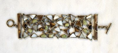 Pulsera Lia Sophia Kiam ~ Jade, Nácar, Ojo de Tigre + Cristales Cortados Foto 1 de 4