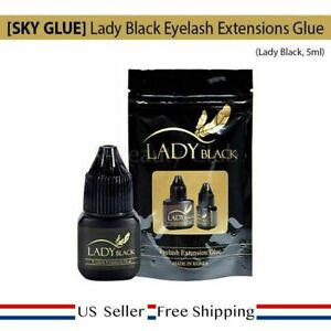 SKY Lady Black Glue Eyelash Extensions Max Bond / Adhesive Fast Strong 5ml [US]