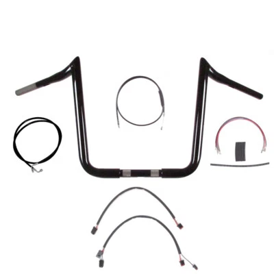 Kit de barra PrimeApe 1 1/4" negra 16" 2014-2016 Harley-Davidson Road King sin ABS Foto 1 de 3