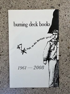 Burning Deck Books 47 Years | Waldrop Small Press Catalog 1961–2008 RARE - Picture 1 of 4