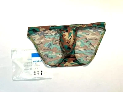 Men's  Size M  Nylon Green Camouflage Bikini Brief - Green Camo - Image 1 of 4