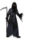 Grim Reaper With Glowing Eyes Complete Costume Boys Large 10 - 12 Dark Phantom