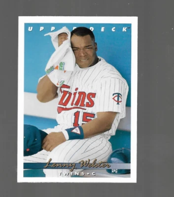 Lenny Webster 1993 Upper Deck Series 2 #628 Minnesota Twins - Image 1 of 2