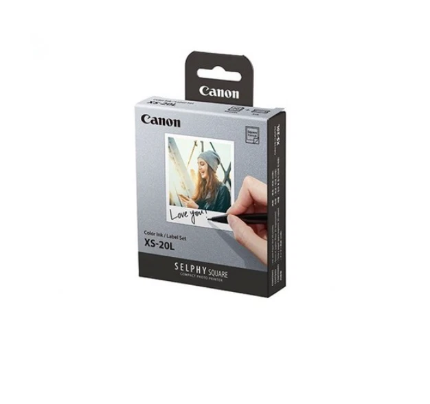 NEW Canon XS-20L Ink and 20 Sheets Paper for Selphy Square QX10 Printer Colour - Image 1 of 1