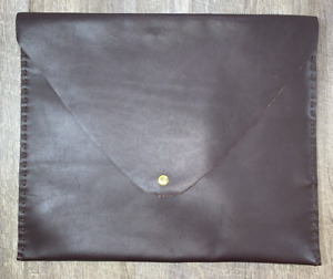 Leather * Laptop Sleeve * One-Of-A-Kind * 16" x 13" * Brown
