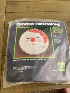 1983 Creative Expressions Kris Kringle Quilting Kit 4821 Santa Weihnachten - Bild 1 von 8