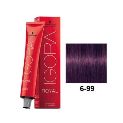 SCHWARZKOPF PROFESSIONAL IGORA ROYAL 6-99 DARK BLONDE VIOLET EXTRA 60g - image 1 of 4