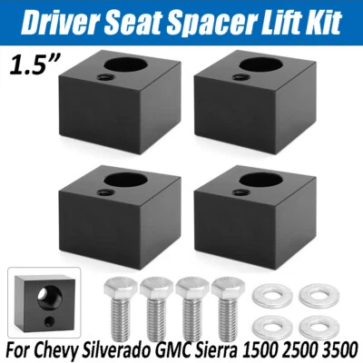 For Chevy Silverado GMC Sierra Truck 1999-13 Front Driver Seat Spacer Lift Kit - Image 1 of 4