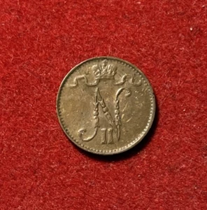 Finland 1913 Penni Copper Coin KM#13 T5541 - Picture 1 of 2
