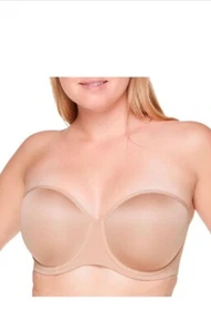 Thirdlove BH 24/7 klassischer trägerloser BH 32F nude wandelbar - Bild 1 von 6