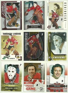 2012-13 BETWEEN THE PIPES INTERNATIONAL STARS TONY ESPOSITO #192 (#9 ON PHOTO)