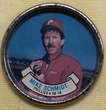 1987 Topps Mike Schmidt Coin (1980 & 1981 NL MVP; NL HR Leader, All-Star)