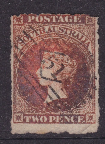 SOUTH AUSTRALIA 1862 2d Vermilion QV FINE DIAMOND 51 MOUNT BARKER PMK (NG47.4) Cover