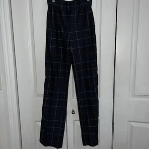 Ultracor Hose Damen karierte marineblaue Hose mit rotem Besatz Gr. S - Bild 1 von 11