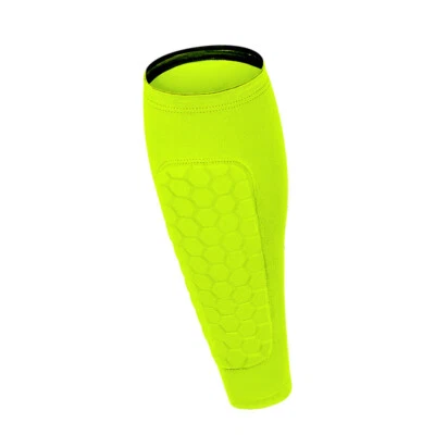 New Elastic 1Pc Adult Shin Pads Protective Sport Football Honeycomb Calf Guards - Image 1 of 4