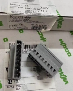 50pcs WAGO 51112580PCB Hole Type Plug Terminal Block 231-608 - Picture 1 of 1