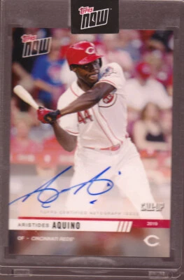 Aristides Aquino Reds Autograph 2019 Topps NOW Platinum Member Limited Auto - Image 1 of 2