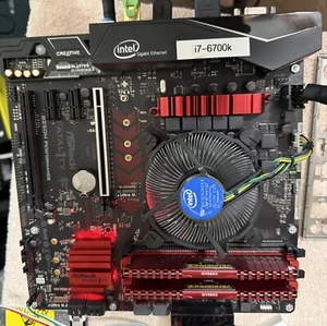 Asrock Fatal1ty B250M Performance Motherboard i7-6700k 16GB DDR4 M-ATX Tested - Photo 1/8