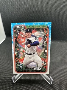 2024 Topps Holiday Edition - #H193 Bryan Woo (RC) - Picture 1 of 2
