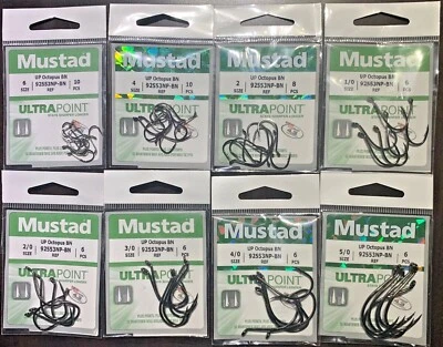 Gancho de mostaza pico de pulpo 1X cebo fuerte 92553NP-BN - Elige Foto 1 de 2