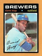 1971 Topps Dave May #493 Milwaukee Brewers EXMT+