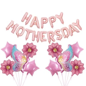 HAPPY MOTHER'S DAY Aluminum Foil Balloon Set 16 Inches Letter Balloon Decorat... - Picture 1 of 6