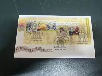 (689) 29-3-25 - Australia Post FDC (2001) Commonwealth of Australia m/s - Image 1 of 2