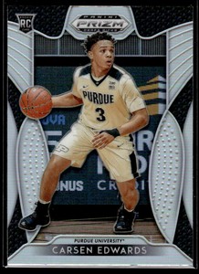2019 Panini Prizm Draft Picks Silver #34 Carsen Edwards Silver Excellent