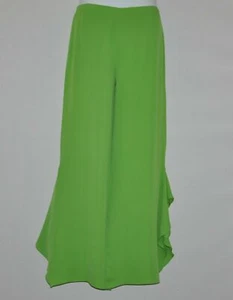 NEW  Marc Bouwer Silk Ruffle Pants Size 16 Citrine - Picture 1 of 2