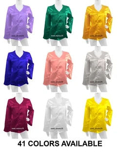 Camisa túnica informal color pintuck para mujer con botones ropa de oficina S82 - Imagen 1 de 45